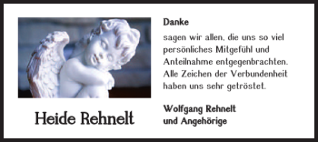 Traueranzeige von Heide Rehnelt von Salzgitter Zeitung