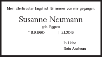 Traueranzeige von Susanne Neumann von Braunschweiger Zeitung