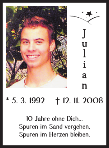 Traueranzeige von Julian  von Braunschweiger Zeitung