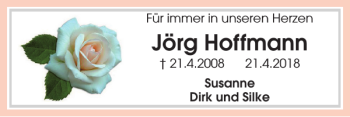 Traueranzeige von Jörg Hoffmann von Braunschweiger Zeitung