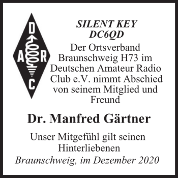 Traueranzeigen von Dr. Manfred Gärtner trauer38.de