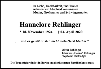 Traueranzeige von April im August von Braunschweiger Zeitung