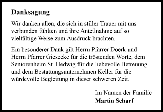 Traueranzeige von Wir danken allen, die sich in stiller Trauer mit uns verbunden fühlten  von Braunschweiger Zeitung