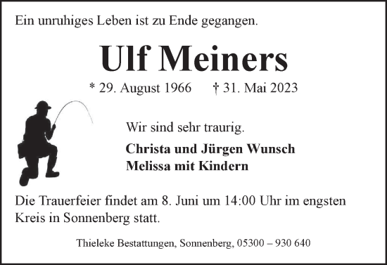 Traueranzeige von Ulf Meiners von Braunschweiger Zeitung